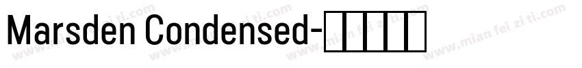 Marsden Condensed字体转换
